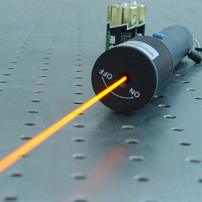 (image for) 589nm Portable Amber Laser Pointer Torch Flashlight 50mW - Click Image to Close
